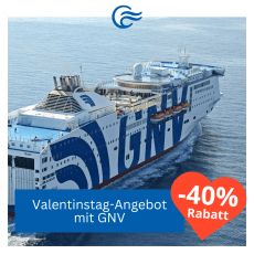40% Valentinsrabatt auf GNV-Fähren