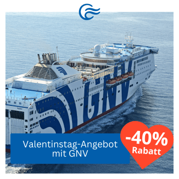 40% Valentinsrabatt auf GNV-Fähren